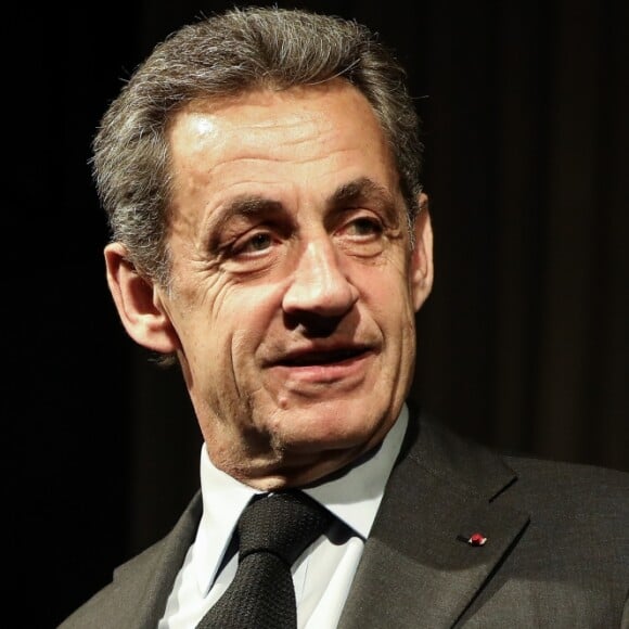 Semi-exclusif - Nicolas Sarkozy - Vente aux enchères au profit de la campagne "Guérir le cancer de l'enfant" au Pavillon Ledoyen à Paris le 13 février 2018. L'intégralité des dons effectués à l'occasion de cette soirée ira au profit de la campagne "Guérir le cancer de l'enfant au 21ème siècle de la Fondation Gustave Roussy". F. Lemos, le père du petit Noé décédé il y a quatre ans d'un cancer du cerveau, avait fait afficher le visage de son fils sur la Tour Montparnasse pour tout le mois de septembre. Depuis, son combat est devenu cette grande campagne dont N. Sarkozy est le parrain cette année. © Cyril Moreau/Bestimage