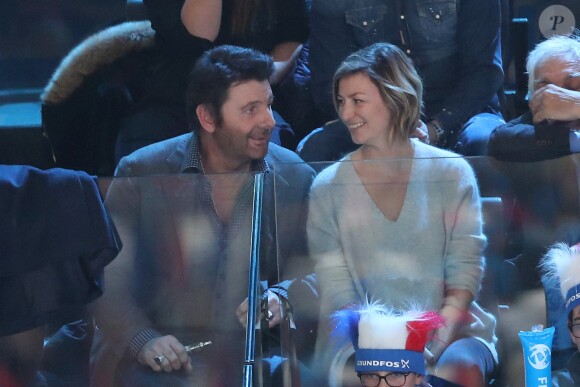 Philippe Lellouche et sa compagne Vanessa Boisjean lors du match de finale du mondial de handball, France - Norvège à l'AccorHotels Arena à Paris, France, le 29 janvier 2017. La France remporte le match 33-26. L'équipe de France décroche son 6ème titre mondial. © Cyril Moreau/Bestimage  (Voir vendeur pour info) (No Web No Blog pour la Belgique et la Suisse) Philippe Lellouche and girlfriend Vanessa Boisjean attending the 25th IHF Men's World Championship 2017 Final between France and Norway at Accorhotels Arena in Paris, France on January 29, 2017. France won 33-26 and the sixth handball world title.29/01/2017 - Paris