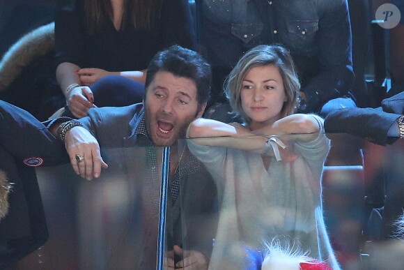 Philippe Lellouche et sa compagne Vanessa Boisjean lors du match de finale du mondial de handball, France - Norvège à l'AccorHotels Arena à Paris, France, le 29 janvier 2017. La France remporte le match 33-26. L'équipe de France décroche son 6ème titre mondial. © Cyril Moreau/Bestimage  (Voir vendeur pour info) (No Web No Blog pour la Belgique et la Suisse) Philippe Lellouche and girlfriend Vanessa Boisjean attending the 25th IHF Men's World Championship 2017 Final between France and Norway at Accorhotels Arena in Paris, France on January 29, 2017. France won 33-26 and the sixth handball world title.29/01/2017 - Paris