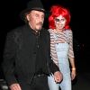 Johnny Hallyday et sa femme Laeticia Hallyday - Célébrités arrivant à la fête d'halloween de Kate Hudson à Los Angeles le 28 octobre 2016