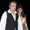 Laeticia Hallyday et Johnny Hallyday assistent a la soiree annuelle d'Halloween organisee par Kate Hudson a Brentwood, le 26 octobre