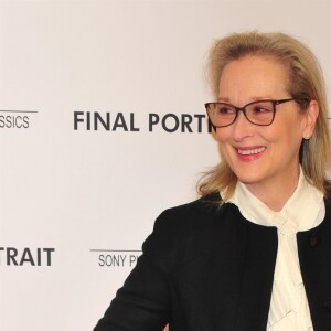 Meryl Streep à l'avant-première de 'Final Portrait' au musée Solomon R. Guggenheim à New York, le 22 mars 2018.