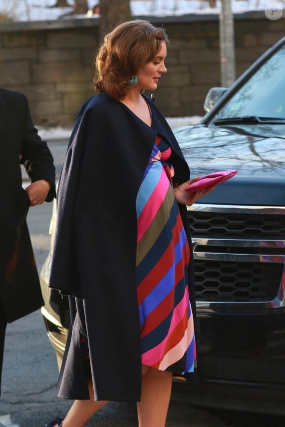 Stanley Tucci, Felicity Blunt enceinte à la première de 'Final Portrait' au musée Solomon R. Guggenheim à New York, le 22 mars 2018