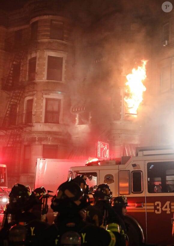 L'incendie sur le tournage du film d'Edward Norton, Motherless Brooklyn, le 22 mars 2018 à New York