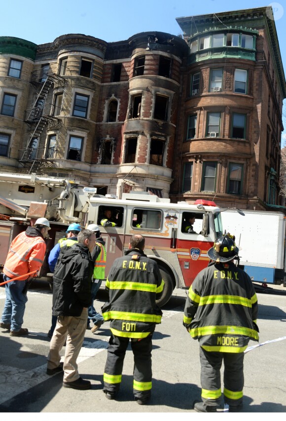 L'incendie sur le tournage du film d'Edward Norton, Motherless Brooklyn, le 22 mars 2018 à New York
