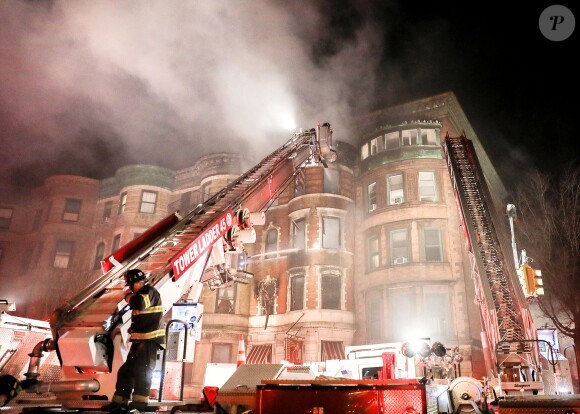 L'incendie sur le tournage du film d'Edward Norton, Motherless Brooklyn, le 22 mars 2018 à New York