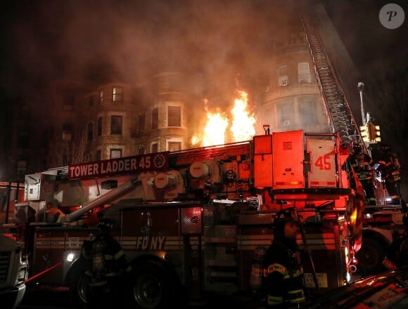 L'incendie sur le tournage du film d'Edward Norton, Motherless Brooklyn, le 22 mars 2018 à New York