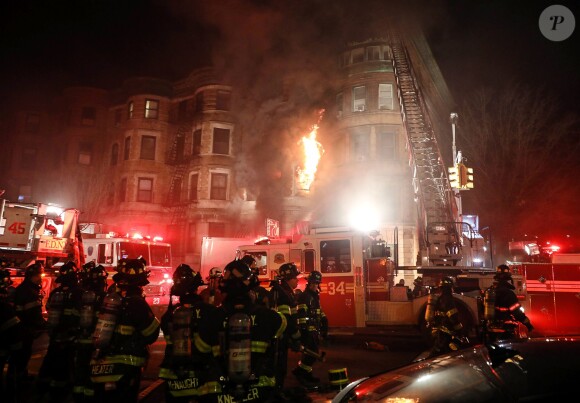 L'incendie sur le tournage du film d'Edward Norton, Motherless Brooklyn, le 22 mars 2018 à New York