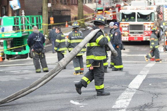 L'incendie sur le tournage du film d'Edward Norton, Motherless Brooklyn, le 22 mars 2018 à New York