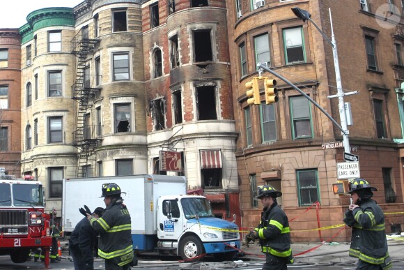 L'incendie sur le tournage du film d'Edward Norton, Motherless Brooklyn, le 22 mars 2018 à New York