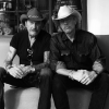 Johnny Hallyday et Pierre Billon photographiés par Laeticia à Santa Fe, le 22 septembre 2016.