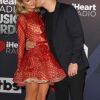 Paris Hilton et son fiancé Chris Zylka à la soirée iHeartRadio Music Awards à The Forum à Inglewood, le 11 mars 2018.