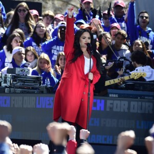 Demi Lovato participe à la manifestation March for Our Lives à Washington. Le 24 mars 2018.