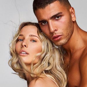 Ilona Smet et Younes Bendjima - Campagne printemps-été 2018 de Balmain Hair Couture. Photo par An Le.