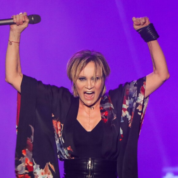 Patricia Kaas en concert au Crocus City Hall à Moscou le 13 décembre 2017.