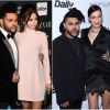 The Weeknd : à gauche avec Selena Gomez en septembre 2017, à droite avec Bella Hadid en mars 2016.