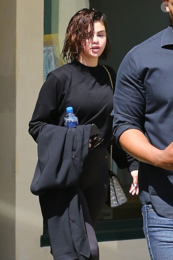 Exclusif - Selena Gomez à la sortie de son cours de pilates à Hollywood. Le 29 mars 2018