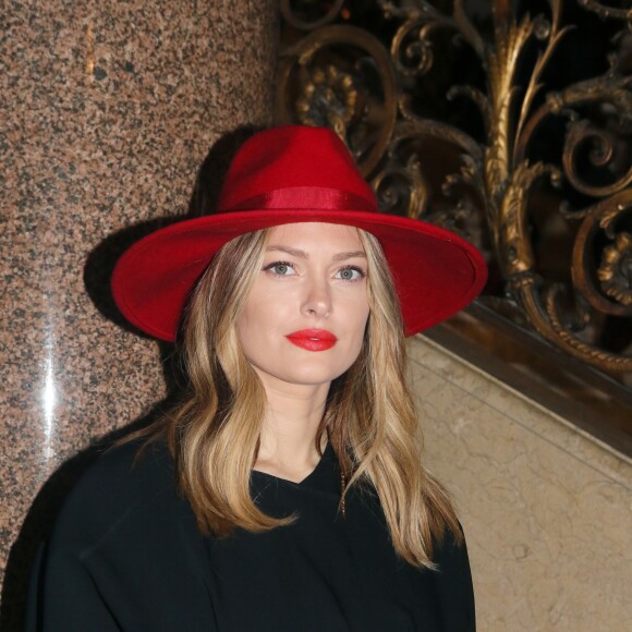 Caroline Receveur - People au défilé de mode "Stéphane Rolland", collection Haute-Couture printemps-été 2018, à Paris. Le 23 janvier 2018 © CVS - Veeren / Bestimage