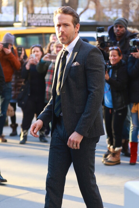 Ryan Reynolds arrivent à la première de 'Final Portrait' au musée Solomon R. Guggenheim à New York, le 22 mars 2018.
