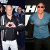 Vin Diesel et Dwayne Johnson à New York le 9 avrril 2017, lors de l'unique première de Fast & Furious 8 que les deux acteurs ont fait ensemble.