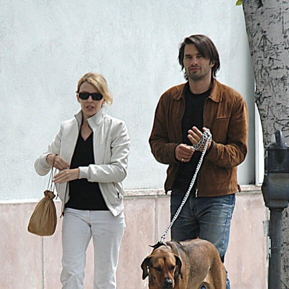 Kylie Minogue et Olivier Martinez à Monaco, le 20 mai 2003.