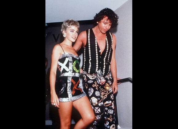 Kylie Minogue et Michael Hutchence en 1991.