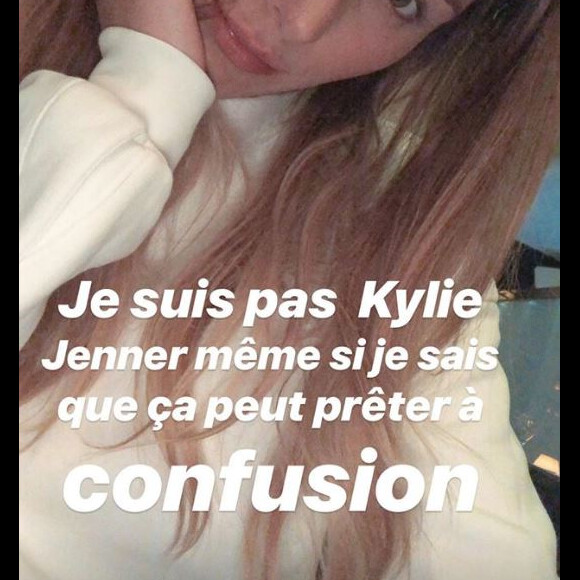 Camille Cerf dément être enceinte sur Instagram, lundi 9 avril 2018.