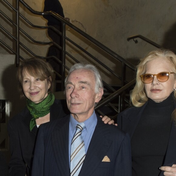 Dominique Besnehard, Mylène Demongeot, Nathalie Baye, Jacques Jenvrin, Sylvie Vartan et Anne Richard - Soirée en l'honneur de Danielle Darrieux lors de la projection du film "Occupe-toi d'Amélie" de Claude Autant-Lara au Max Linder Panorama à Paris le 9 avril 2018. © Pierre Perusseau/Bestimage