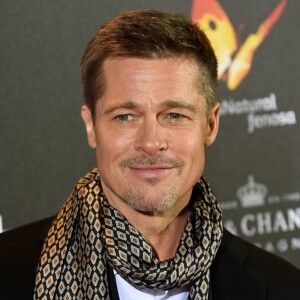 Brad Pitt lors de la première de "Alliés" (Allied) au cinéma Callao à Madrid, Espagne, le 22 novembre 2016.  Actors Marion Cotillard and Brad Pitt attend the premiere of the Paramount Pictures title 'Allied' (Aliados) at Callao City Lights in Madrid, Spain on November 22, 2016.22/11/2016 - Madrid