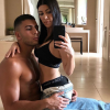 Younes Bendjima et Kourtney Kardashian, plus amoureux que jamais. Mars 2018.