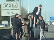 Arnaud Montebourg : Sa voiture renversée sur l'A63, il s'extirpe l'air de rien