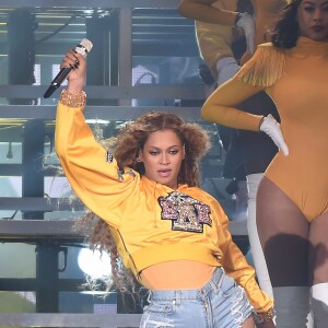 Beyonce en concert au Coachella Valley Music And Arts Festival à Indio le 14 avril 2018.