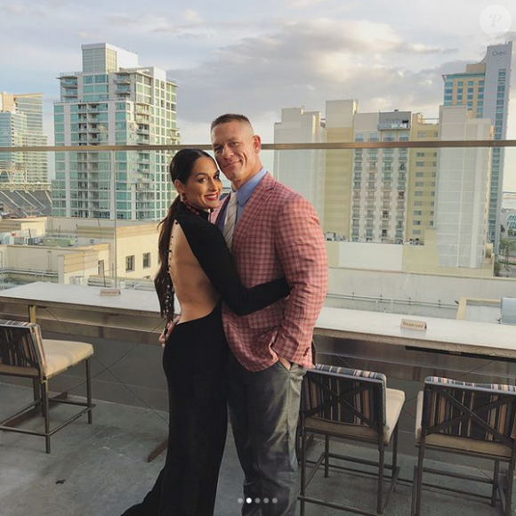 Nikki Bella et John Cena. Février 2018.
