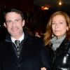 Semi-exclusif - Manuel Valls et Anne Gravoin - People assistent à la représentation de la pièce "Les Fantômes de la rue Papillon" au théâtre du Gymnase Marie-Bell à Paris le 22 janvier 2018. © Coadic Guirec/Bestimage