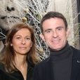 Exclusif - Manuel Valls et sa femme Anne Gravoin - 70ème anniversaire de la comédienne Andréa Ferréol au Studio Harcourt à Paris le 8 janvier 2017. © Denis Guignebourg/Bestimage