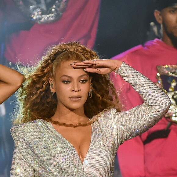 Beyoncé lors de sa 2e performance au festival de musique de Coachella à Indio, en Californie, le 21 avril 2018