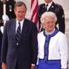 Barbara Bush avec son mari George H. W. Bush.