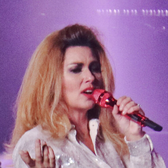 Shania Twain en concert au stade Rogers lors de sa tournée "Rock This Country" à Vancouver. Le 9 juin 2015.