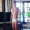 Steevy Boulay prend la pose en slip ce 22 avril 2018.