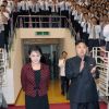 Le président nord-coréen Kim Jong-un et son épouse Ri Sol-ju lors d'une apparition à Pyongyang, le 31 juillet 2012.