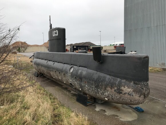 Le sous-marin Peter Madsen près de Copenhague, au Danemark, le 18 janvier 2018.