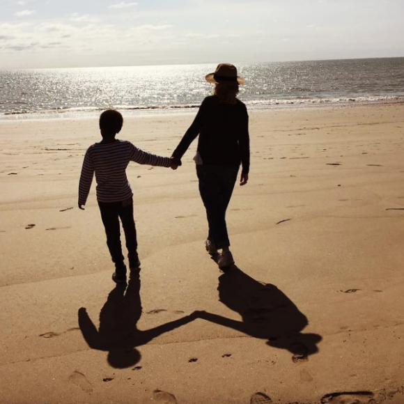 Emmanuelle Béart et son fils Surifel. Instagram, avril 2018