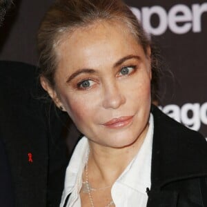 Emmanuelle Béart lors de l'avant-première du film 'Pentagon Papers' au cinéma UGC Normandie sur les Champs-Elysées à Paris le 13 Janvier 2018. © Denis Guignebourg / Bestimage "