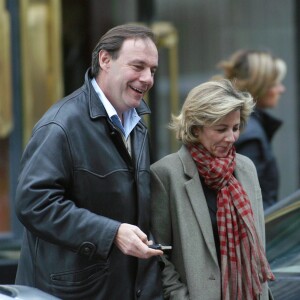 Claire Chazal et Xavier Couture en 2003.