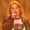 Betty Patural lors du deuxième live de "The Voice 7" (TF1) samedi 28 avril 2018.