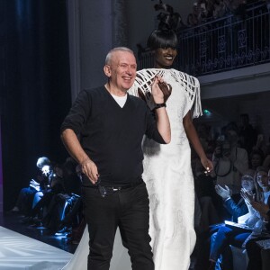 Jean Paul Gaultier au défilé de mode "Jean Paul Gaultier", collection Haute-Couture printemps-été 2018, à Paris. Le 24 janvier 2018 © Olivier Borde / Bestimage