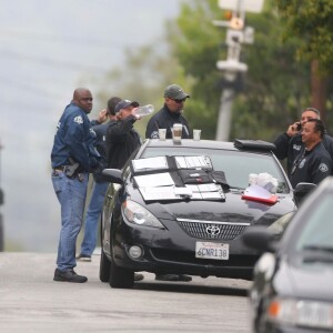 Exclusif - Le harceleur de Sandra Bullock, Joshua James Corbett s'est suicidé après s'être barricadé chez lui durant plusieurs heures à son domicile de la Crescenta à Los Angeles en Californie le 2 mai 2018.