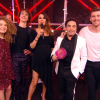 Karine Ferri enceinte et entourée de Talents - finale de "The Voice 7", samedi 5 mai, sur TF1