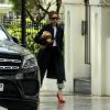 Exclusif - David et Victoria Beckham rentrent chez eux après avoir célébré l'anniversaire de David en famille au restaurant à Londres, le 3 mai 2018.
