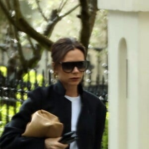 Exclusif - David et Victoria Beckham rentrent chez eux après avoir célébré l'anniversaire de David en famille au restaurant à Londres, le 3 mai 2018.